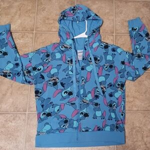 Disney Blue and Pink Stitch Kids Hoodie